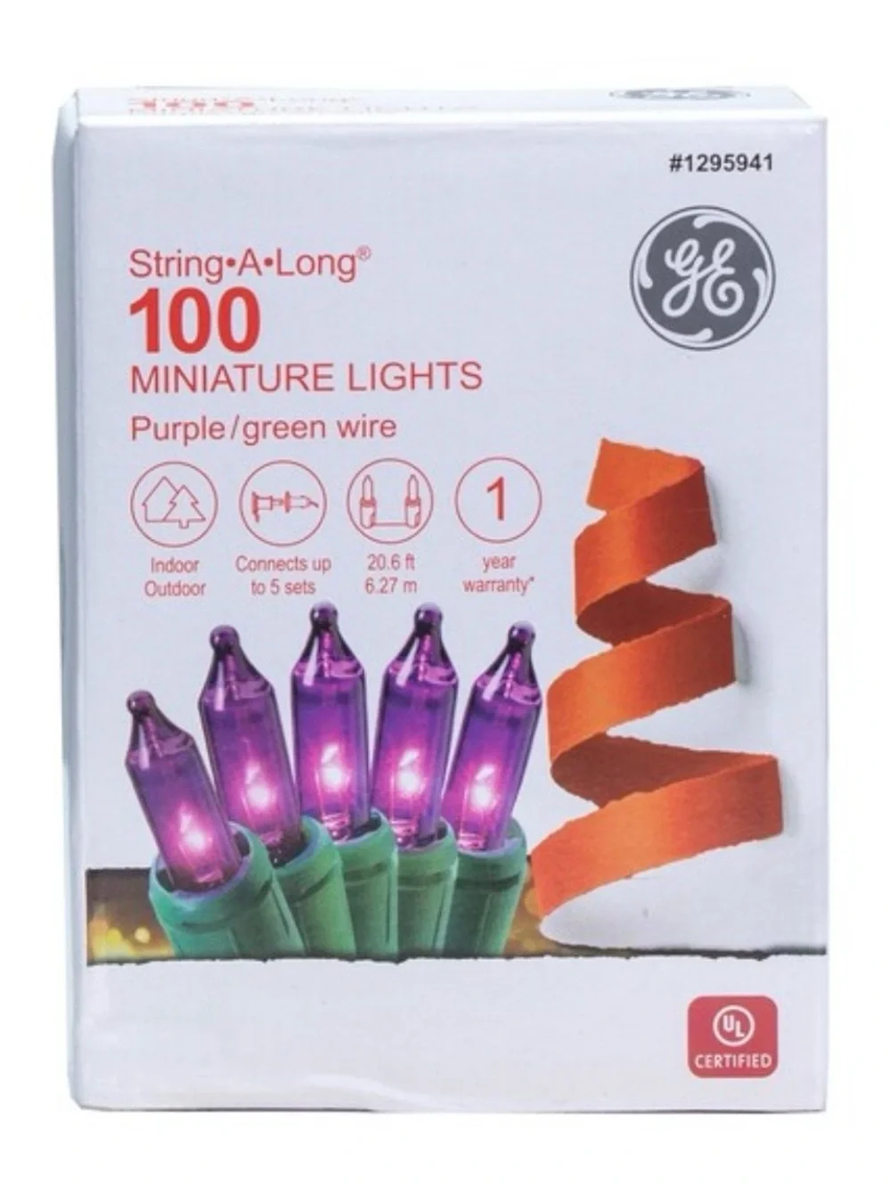 Set-3 💡100-count each 🕯️20.6-ft String-A-Long Multi-Color -Blue & Purple